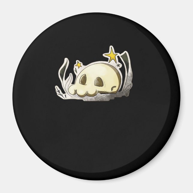 Cute Skull Oversized Magnet (Front)