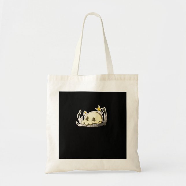 Cute Skull Oversized Tote Bag (Front)
