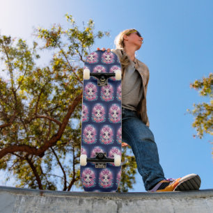 Cute Skull Skateboard