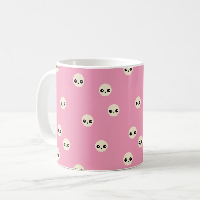 Cute Skulls Coffee Mug (Front Left)