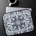 Cute Skunks Mandala Laptop Sleeve<br><div class="desc">Looking for a stylish and personalised laptop case that will keep your device protected while also showcasing your unique style? Look no further than our hand-drawn skunks mandala laptop case! Featuring a beautiful and intricate design of cute skunks and floral elements patterned in a mandala this beautiful tech accessory also...</div>