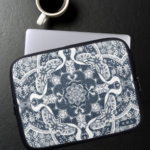 Cute Skunks Mandala Laptop Sleeve