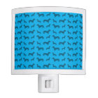 Cute sky blue dachshund pattern