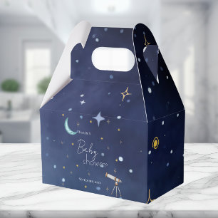 Cute Sky Moon & Stars Celestial Baby Shower Favour Box