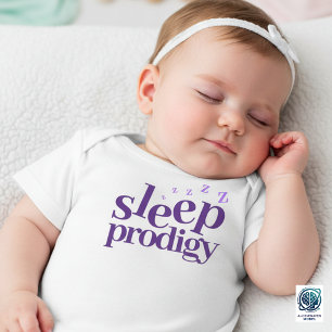 Cute Sleep Prodigy Word Art Baby T-Shirt