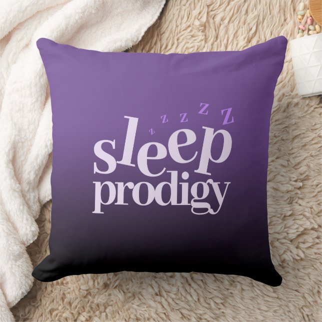 Cute Sleep Prodigy Word Art Cushion (Blanket)