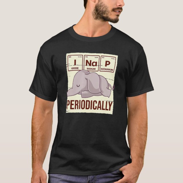 Cute Sleeping Animal Periodically Napping Pajama E T-Shirt (Front)