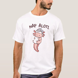 Cute Sleeping Axolotl Nap Alotl Napping Kawaii Axo T-Shirt