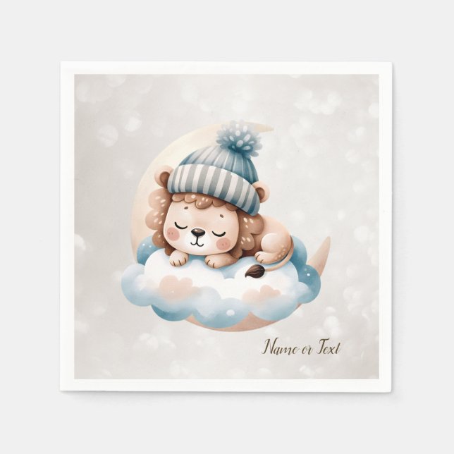 Cute Sleeping Baby Animals Beautiful Napkin (Front)