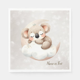 Cute Sleeping Baby Animals Beautiful Napkin