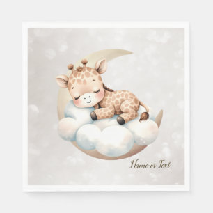 Cute Sleeping Baby Animals Beautiful Napkin