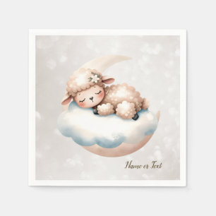 Cute Sleeping Baby Animals Beautiful Napkin