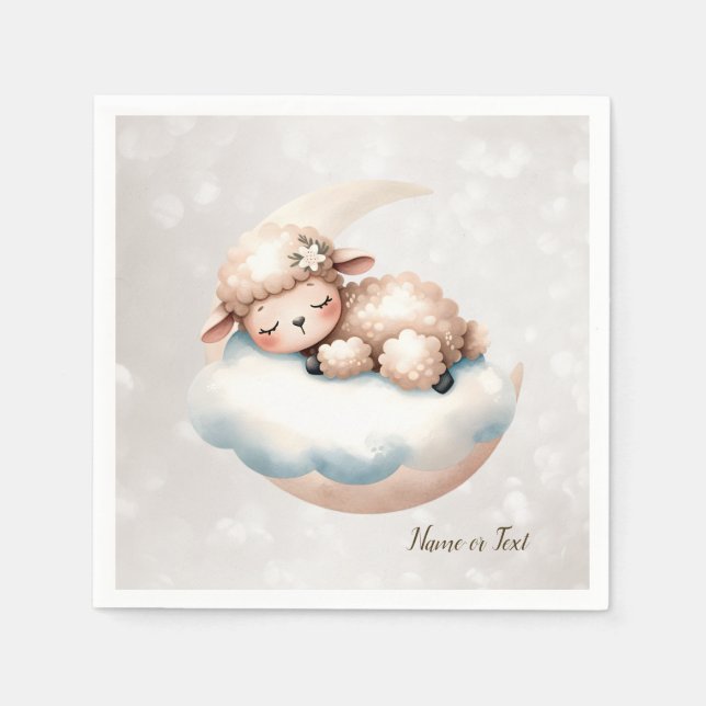 Cute Sleeping Baby Animals Beautiful Napkin (Front)