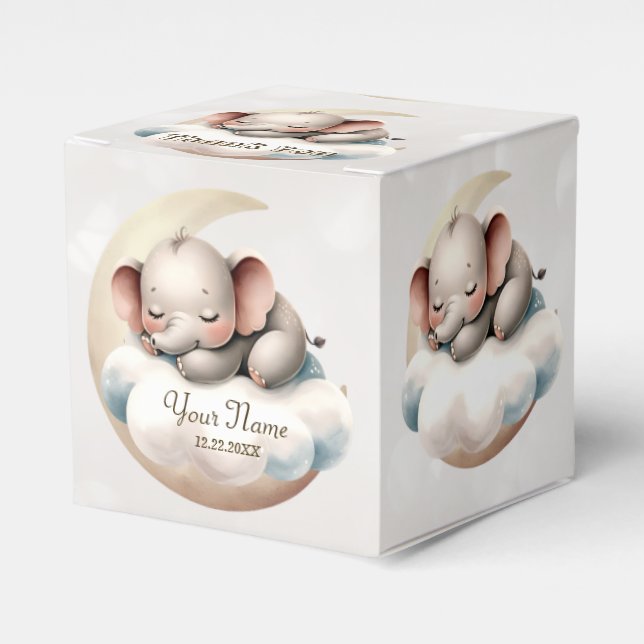 Cute Sleeping Baby Animals Beautiful Party Favour Box (Front Side)