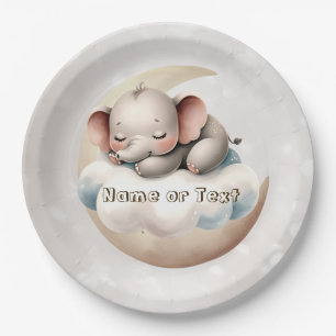 Cute Sleeping Baby Animals Beautiful Party Paper Plate