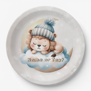 Cute Sleeping Baby Animals Beautiful Party Paper Plate