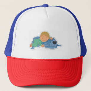 Cute Sleeping Baby Trucker Hat