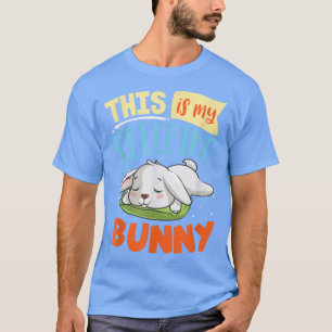 Cute Sleeping Bunny Graphic Women Men Kids Rabbit T-Shirt