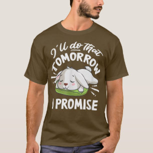 Cute Sleeping Bunny Graphic Women Men Kids Rabbit T-Shirt