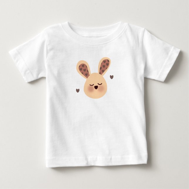 Cute Sleeping Bunny T-Shirt (Front)