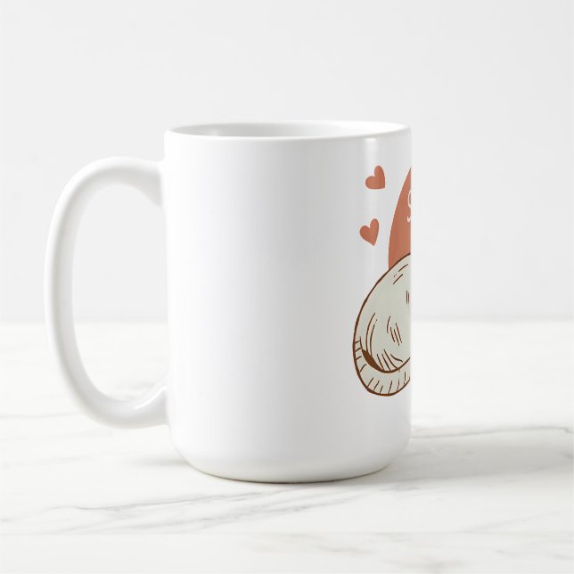 Cute Sleeping Cat Coffee Mug (Left)