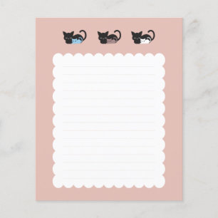 Cute sleeping cat pattern II Notebook