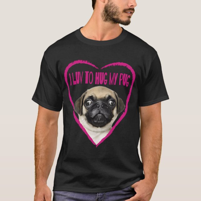 cute sleeping dog (black) T-Shirt (Front)