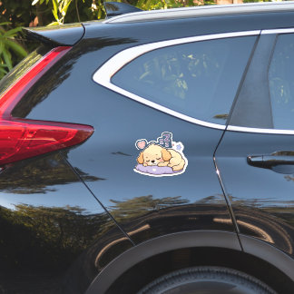 Cute Sleeping Dog -Kawaii Pastel Puppy Vinyl 
