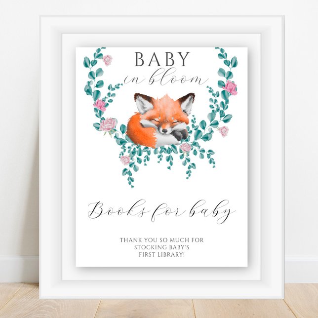 Cute sleeping fox - books for baby poster (Creator Uploaded)