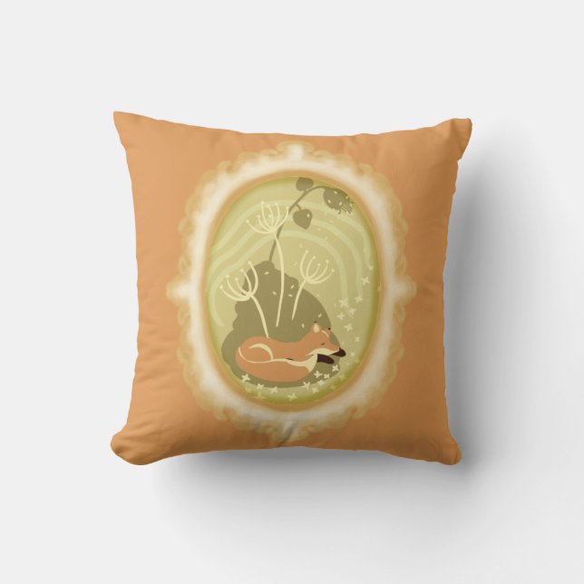 Cute Sleeping Fox     Cushion (Front)