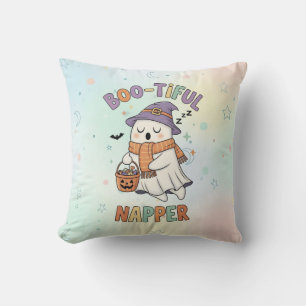 Cute Sleeping Halloween Witch Napper Ghost Cushion