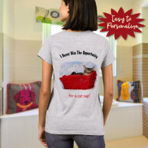 Cute Sleeping Kitten in Red Basket Custom Back