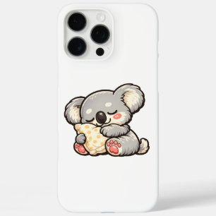 Cute Sleeping Koala with Pillow iPhone 16 Pro Max Case