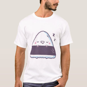 Cute Sleeping Onigiri Japanese Rice Ball T-Shirt