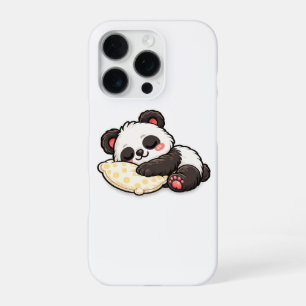Cute Sleeping Panda with Pillow iPhone 16 Pro Case