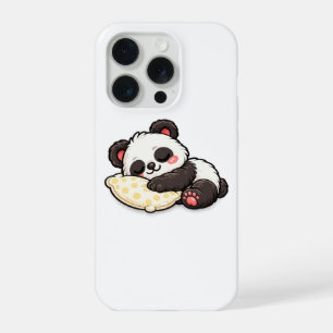Cute Sleeping Panda with Pillow iPhone 15 Pro Case