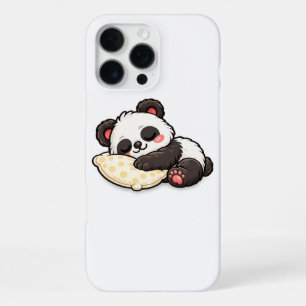 Cute Sleeping Panda with Pillow iPhone 16 Pro Max Case