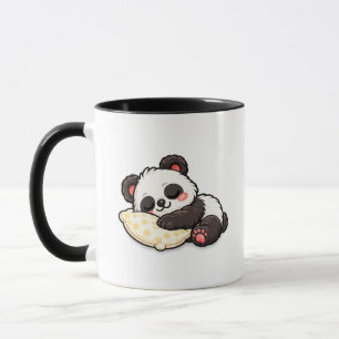Cute Sleeping Panda with Pillow Mug