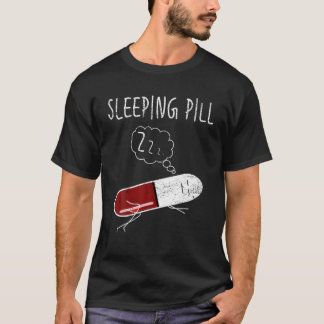 Cute Sleeping Pill Insomnia Pharmacy Nurse Pun Car T-Shirt