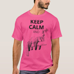 Cute Sleeping Red Panda 2 T-Shirt