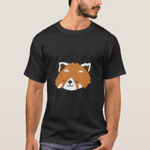 Cute Sleeping Red Panda Good At Naps Red Panda T-Shirt