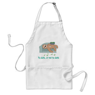 Cute Sleeping Sloth Being Lazy Tropical Jungle Standard Apron