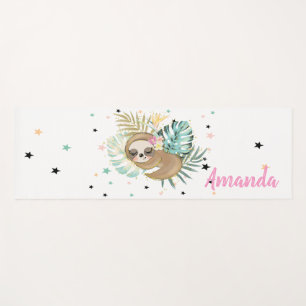 Cute Sleeping Sloth,Stars,Princess    Yoga Mat