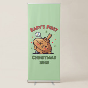 Cute Sleeping Spinning Top Baby's First Retractable Banner