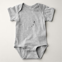 Cute Sleeping Z Baby Bodysuit - Funny Nap Time