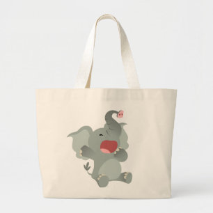 Cute Sleepy Cartoon Elephant  Bag