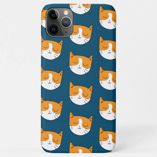 Cute Sleepy Cat iPhone 11 Pro Max Cases (Back)