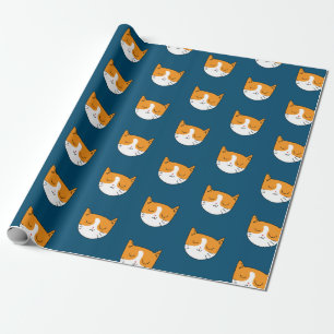 Cute Sleepy Cat Wrapper Wrapping Paper