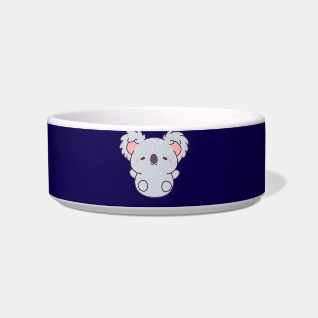 Cute Sleepy Kawaii Koala Bear Bowl (Front)