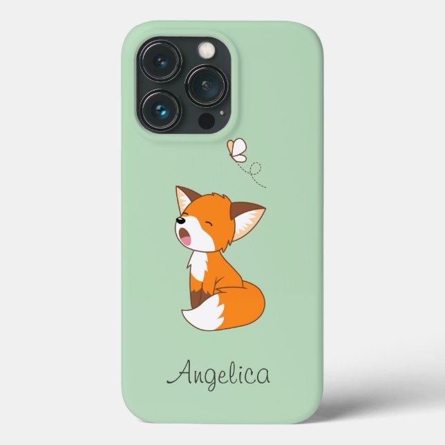 Cute Sleepy Little Fox Case-Mate iPhone Case (Back)